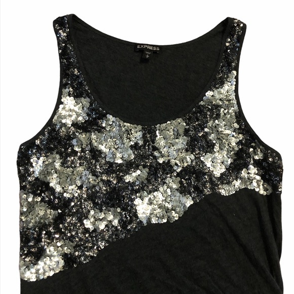Express sequin shirt tank top - Picture 3 of 4
